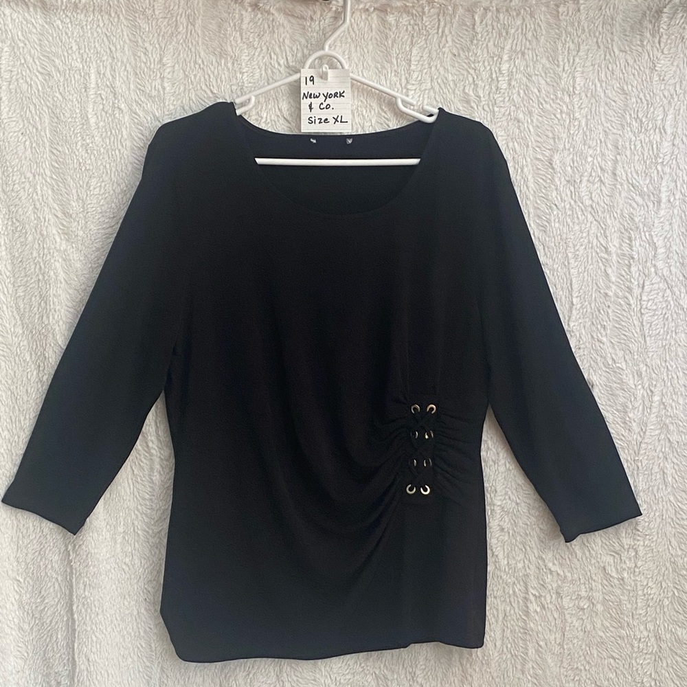 #19 Black Long Sleeve Blouse